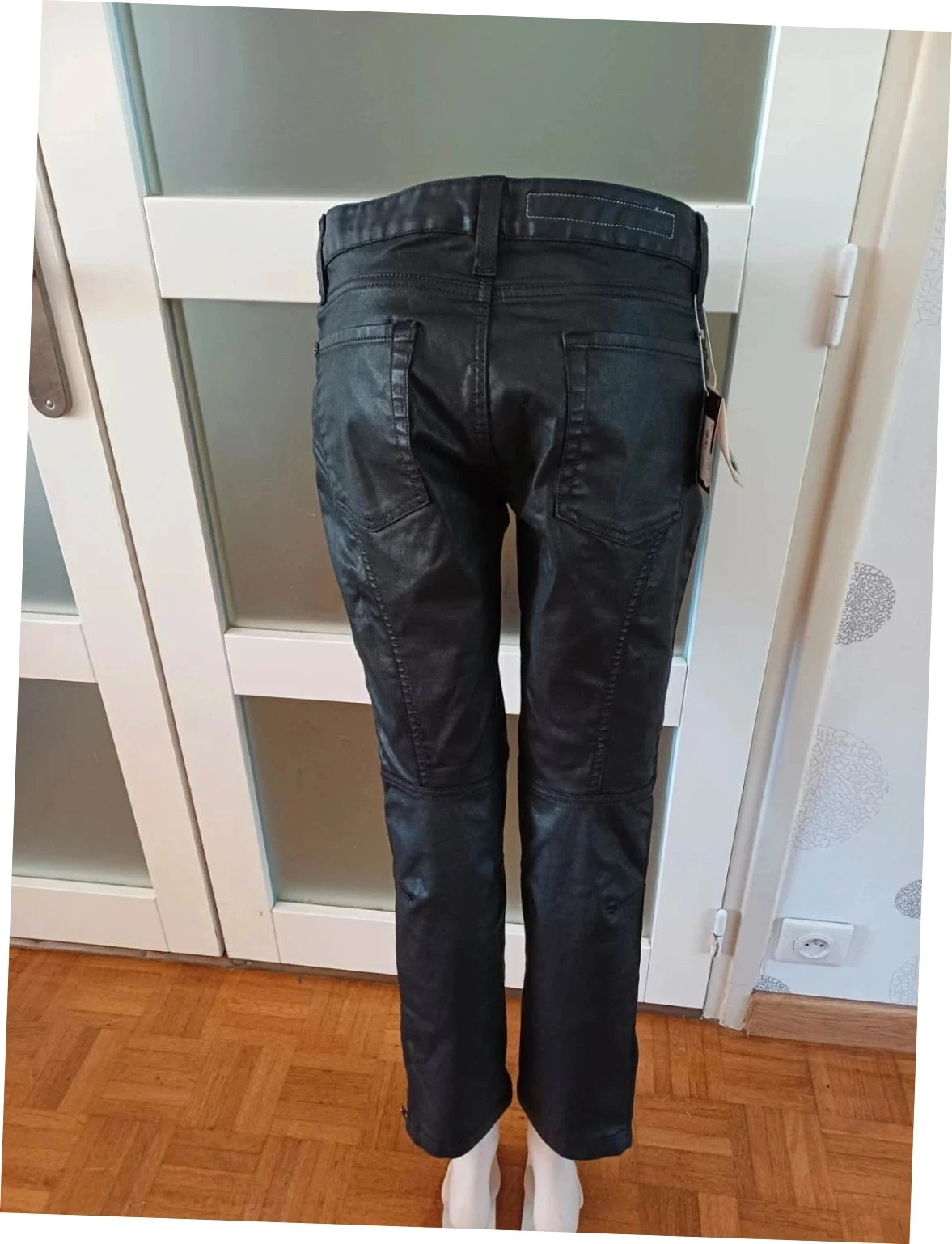 Slim zwart gecoate broek One Step "Le Louise" - Nieuw met label - Maat 29 – photo 2